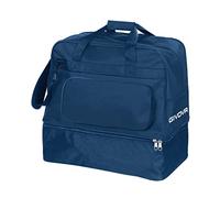 Borsa Revolution Big con Fondo Rigido Vano Portascarpe B030 Uomo Donna Ragazzo Borsone Palestra Fitness Allenamento Sport Calcio Calcetto (Altezza: 55cm - Larghezza: 52cm - profondità: 35cm, Blu)