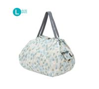 Borsa Ripiegabile L 40 Lt Arare Verde Fantasia