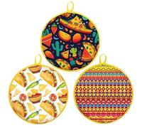 Borsa Riscalda Tortilla,Supporto per Riscaldare 3 Tipi di Farina | Borsa Isolata da Microonde che Può Contenere Fino a 15 Pancake - Ideale per Feste, Buffet, Ospitalità, Pizza, Cucina e