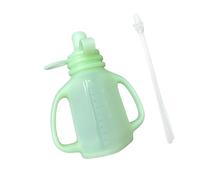Borsa riutilizzabile con custodia in silicone, Green | Scatola immagazzinaggio in silicone alimentare da 110 ml per i viaggi dei genitori; Borsa per latte materno;