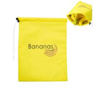 Borsa riutilizzabile per conservare banane, con coulisse, per frutta fresca, in tessuto ecologico e traspirante, per piano di lavoro della cucina e frigorifero, decorazione estetica della cucina, 28 x
