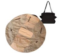Borsa riutilizzabile per la spesa, borsa per la spesa, pieghevole, per fiere, viaggi, traslochi, picnic, fitness, lezioni, supermercato, campeggio, Nero , Refer to description