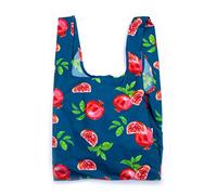 Borsa riutilizzabile per la spesa, riciclata da 6 bottiglie di plastica (melograno), resistente, pieghevole, grande lavabile