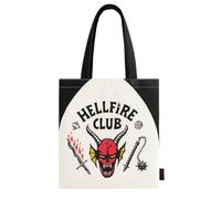 Borsa riutilizzabile Stranger Things con stampa ufficiale | Shopper grande per supermercati, scuole o viaggi