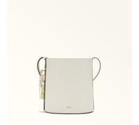 Furla Roxie S Borsa a secchiello avorio, pelle, donna