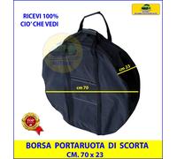 BORSA RUOTA DI SCORTA CUSTODIA PORTARUOTA SACCA PER RUOTE BAULE UNIVERSALE ZIP
