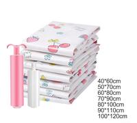 Borsa salvaspazio a compressione sottovuoto con pompa manuale, adatta per diverse esigenze di archiviazione in viaggio, casa e altre scene (100 x 120 cm)