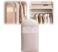 Borsa salvaspazio da appendere, con cerniera a compressione, organizer salvaspazio per piumini, sacchetti sottovuoto (rosa, grande)