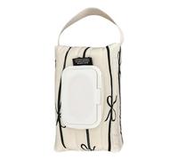 Borsa Salviette - Dispenser Ricaricabile Per Salviette, Pochette In Cotone Trapuntato A Righe Con Stile Coreano | Contenitore Da Viaggio Per Fazzoletti & Salviete | Organizer Portatile Aut