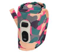 Borsa Scaldabiberon Portatile, Scaldabiberon con Marce per il Controllo della Temperatura del Latte per Bambini (Rosa)