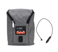 Borsa Scaldabiberon, Scaldabiberon, Scaldalatte Portatile Senza Fili per Biberon con Controllo della Temperatura Regolabile, Riscaldamento USB, Ottimo per Viaggi in Auto, (GREY)