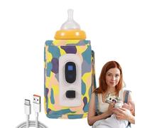 Borsa scaldabiberon USB per latte, scaldabiberon USB - Scaldalatte portatile USB Scaldabiberon digitale,Borsa per bottiglia con temperatura a 5 ingranaggi, alimentazione regolabile per il mantenimento