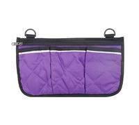Borsa Sedia a Rotelle Borsa portaoggetti multifunzionale con tasca laterale for bracciolo della sedia a rotelle striscia riflettente, comoda borsa portautensili(PURPLE)