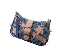 Borsa Serale Estetica Elegante Sacca Ascelle Azzurra Con Disegni A Stella Baglie Travedie Per Viaggi Da Viaggio Per La Borsa Alla Delle Donne