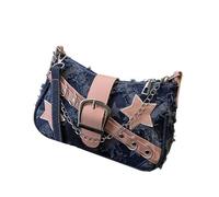 Borsa Serale Estetica Elegante Sacca Ascelle Azzurra Con Disegni A Stella Baglie Travedie Per Viaggi Da Viaggio Per La Borsa Alla Delle Donne