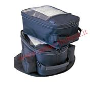 Borsa serbatoio moto fissaggio cinghie tracolla nera capacità 23-34 L
