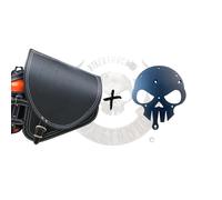 Borsa Set Diablo Bianco + Supporto Softail fino A 2017 Adatto A per Harley