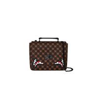 Borsa Sharks In Paris WTF Bubble Brown Check Sprayground