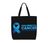 Borsa Shopper Colorectal Cancer Awareness Month Borsa Da Spiaggia Lavabile Riutilizzabile Borsone Da Viaggio, Per Donna, Shopping, Scuola
