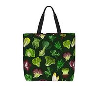 Borsa Shopper Colorful And Various Vegetables Borse Tote Lavabile Grande Capacità Borsone Da Viaggio, Per Donna, Shopping, Lavoro