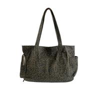 Borsa shopper da donna, borsa per laptop, stampa leopardi, borse a tracolla per lavoro, viaggi, shopping, scuola infermiera, Verde