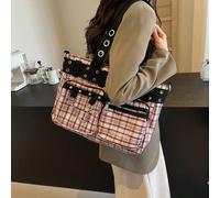 Borsa shopper di alta capacità e stile, borsa a spalla retrò versatile, elegante borsa sotto il braccio con materiali di qualità, adatta per lo shopping, per pendolarismo e altro ancora quadriTessuto