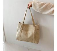 Borsa shopper di grande capacità e colore uniforme semplice, borsa porta libri in stile college per la settimana del libro, borsa da scuola grande, con scomparti multipli, perfetta per spiaggia, scuol