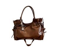 Borsa Shopper Donna, Elegante borsa a tracolla capiente per ogni giorno versatile e casual indossabile anche a spalla Pratica per l'uso quotidiano e il lavoro Design combinato con manico singolo