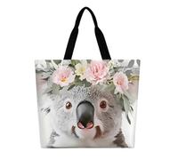 Borsa Shopper Koala Borse Della Spesa A Spalla Singola Per Viaggi | shopping Borse della spesa a spalla singola riutilizzabile Tote Bag Per viaggi lavoro Regali per Compleanno