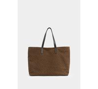 Borsa Shopper Large Suede Monogram Gherardini