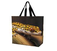Borsa Shopper Leopard Little Gecko Tote Bag Casual Borse Della Spesa A Spalla Singola Resistente Handbag Per Lavoro Regali Per Compleanno Donne Fidanzate