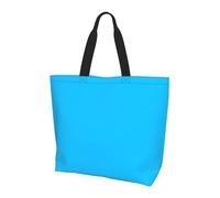 Borsa Shopper Light Blue Color Borsa Spesa Shopping Borse Della Spesa A Spalla Singola Resistente Tote Bag Per Regali Positivi Lavoro Donne Fidanzate