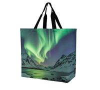 Borsa Shopper Northern Light Borsa Spesa Donna Borse Della Spesa A Spalla Singola Riutilizzabile Handbag Per Viaggi Lavoro Regali Positivi