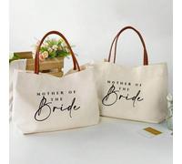 Borsa shopper per la madre della sposa, borsa in tela per la madre dello sposo e della sposa, regalo di matrimonio, addio al nubilato, regalo di gruppo per la madre della sposa Natale,LetterePoliester