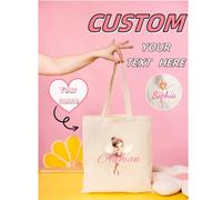 Borsa shopper personalizzata con nome, regalo per ballerine e ballerini, borsa per asilo nido e cambio pannolini, zaino personalizzato per il ritorno a scuola, borsa per bambini e asilo. Una borsa a t