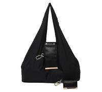 Borsa Shopper Pieghevole con Portachiavi, Mini Borsa Leggera e Compatta - Borsa a Tracolla per Commissioni(Black,1pc)