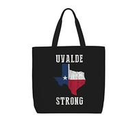 Borsa Shopper Pray For Texas, Uvalde Strong Borse Tote Shopper Personalizzata Con Manici Borse Tela Donna, Per Quotidiano Vita, Scuola, Lavoro