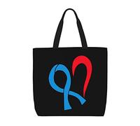 Borsa Shopper Prostate Cancer Awareness Ribbon Borsa A Spalla Grande Capacità Riutilizzabile Shopper In Tela, Per Scuola, Shopping, Quotidiano Vita