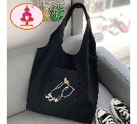 Borsa shopping di moda e versatile da donna con stampa a paperella, capienza ampia, leggera, portatile, adatta per adolescenti, donne, studenti universitari, perfetta per il ritorno a scuola, universi