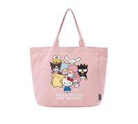 Borsa Shopping Hello Kitty leggera e pratica - Borsa in tessuto per la spesa con design Hello Kitty, riutilizzabile e comoda da trasportare, Rosa, Bambini