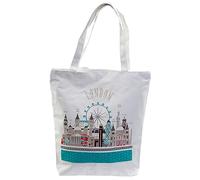 Borsa Shopping in Cotone, Design Icone Londinesi Souvenir Londra
