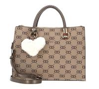 Borsa shopping Liu-jo Manhattan Satchel M double tortora chiaro B25LJ58 AF4008 E0668 Media