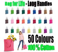 Borsa Shopping Luminoso Borsa Lungo Manico Borsa per Life Cotone