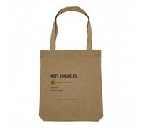 Borsa Shopping Tote Bag Aspetto Lino - Gergo di Lavoro English Office Email Icona Ufficio Collegue Umorismo Scherzo Collegue Email - Borsa della spesa tela spessa 360 g Beige Naturale Borsa da spalla