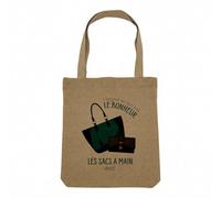 Borsa Shopping Tote Bag Aspetto Lino - L'argento non fa la felicità Passione Cibo Umorismo Scherzo Hobby Sport Musica - Borsa della spesa in tela spessa 360 g Beige naturale Borsa indossata a spalla