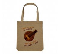 Borsa Shopping Tote Bag Aspetto Lino - L'argento non fa la felicità Passione Cibo Umorismo Scherzo Hobby Sport Musica - Borsa della spesa in tela spessa 360 g Beige naturale Borsa indossata a spalla