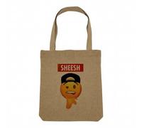 Borsa Shopping Tote Bag Effetto Lino - Collezione Zoomer Cultura Collage Vintage Illustrazione Arte Umorismo Scherzo Street wear - Borsa della spesa in tela spessa 360 g Beige Naturale Borsa con