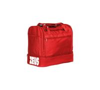 Borsa Small per Zeus Sport Ampio Scomparto Relax Allenamento Fitness Palestra Borsone Borse Borsoni Attrezzatura Sportiva Calcio Calcetto Campetto Fondo Rigido (Rosso, H 40 x L 47 x P 26 cm)