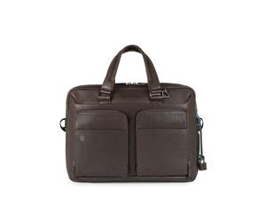 Borsa sottile porta computer e porta iPad®10,5"/9,7" a due manici Black Square Piquadro