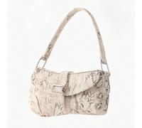 Borsa sotto braccio con stampa animalier, borsa a spalla stile motocicletta con stampa serpente e borchie, borsa a tracolla da donna con stampa pitone, borsa casual sotto braccio stile Y2K, borsa a me